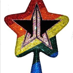 Custom rainbow bling Jeffree Star mirror